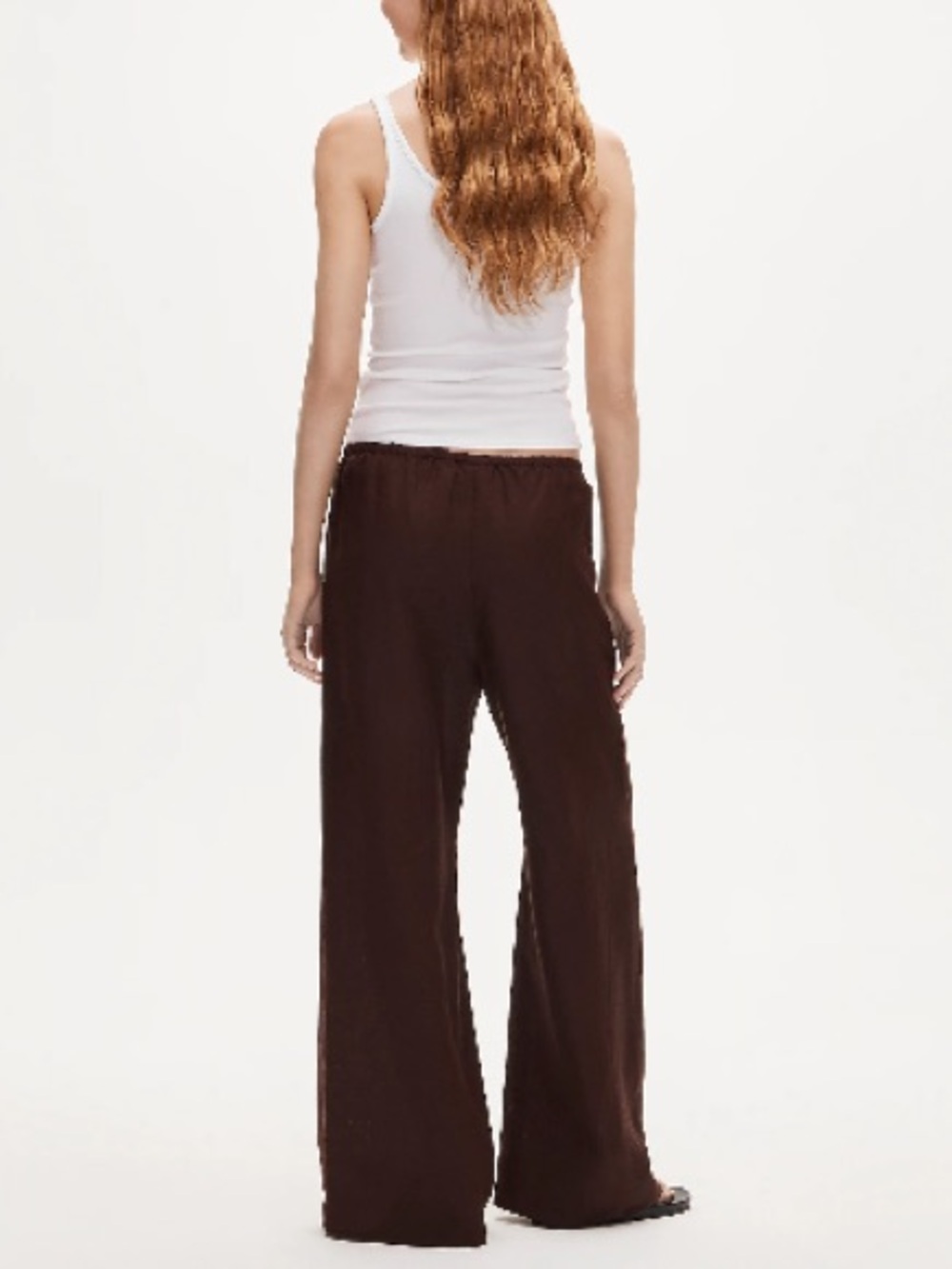 NWT J. Crew Cosmo pants linen wide-leg L tall LT - Picture 3 of 6